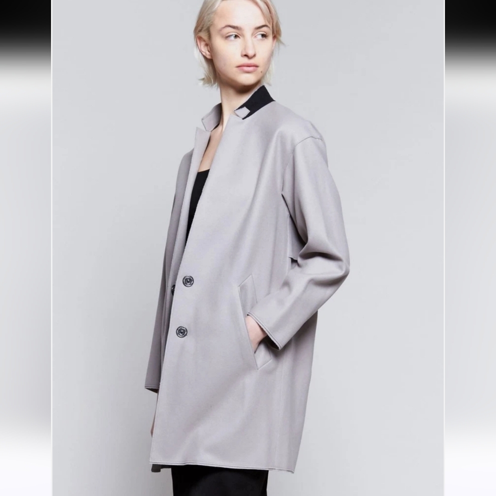 Rag & Bone Wool  Light Grey Clifton Coat. Size 4